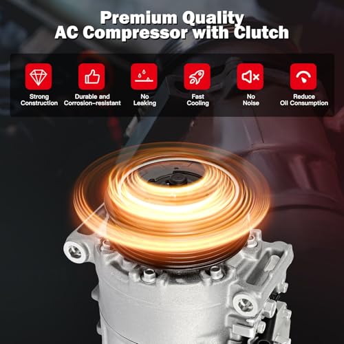 Image of CCIYU AC Compressor w /Clutch for Mercedes-Benz SL55 AMG 5.5L 2008