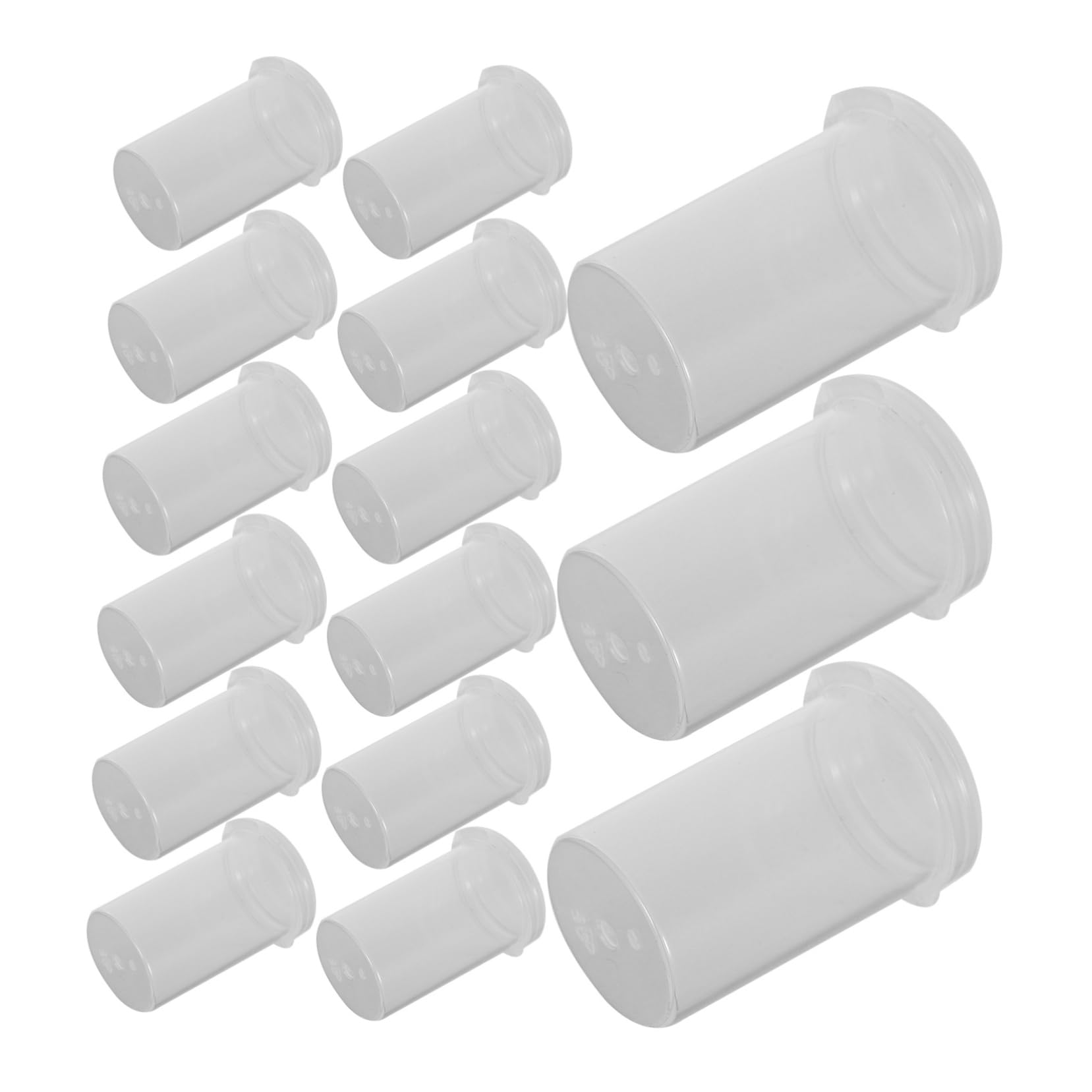 Ciieeo 20Pcs Transparent Cups with Lids Medical Sample for Laboratory and Hospital Use for Testing and Analysis