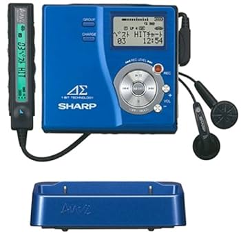 Amazon.co.jp: シャープ ポータブルMDレコーダー ブルー