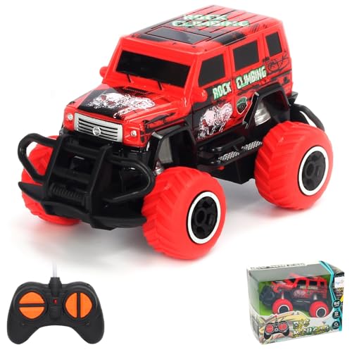 Pup Go Coche Teledirigido Niños 3 Años, RC Coche De Juguete, Fuerte, Sensible, Coche Radiocontrol Mini Coche Teledirigido Niña, Moto Camion Radio Control de Coches Juegos Niños 4 5 6 7 8 Años(Rojo)