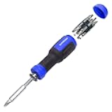 SHARDEN Multibit Screwdriver 13-in-1 Screw Driver Set Adjustable Extension Screwdriver Multitool All in One with Torx Security, Flat Head, Phillips, Hex, Square and 1/4 Nut Driver
