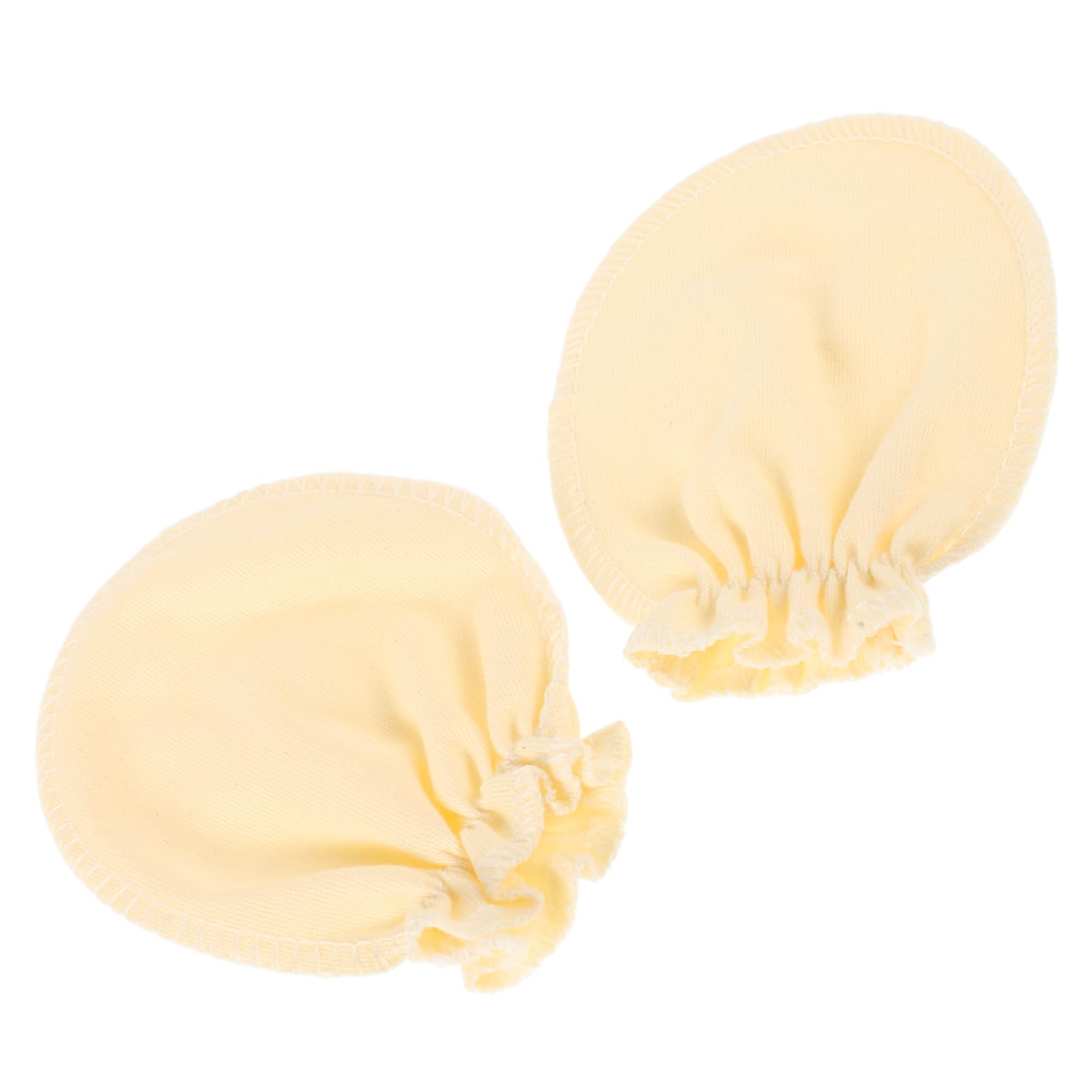 FRCOLOR Pair Scratch Gloves Newborn Warm Mittens for Boys Girls Soft Knitted Winter Hand Mittens Toddlers Scratchproof