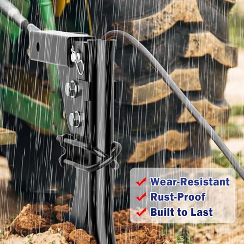Image of Pipelayer Attachment fit 3-Point Lawn Tractor ATV UTV, Light Duty Flexible Pipe Laying Tool for Irrigation Pipes and Underground Wires Hoses, Work on Hitch Mounted Ripper Trencher Accessories