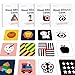 Richgv Baby Spielzeug, Baby Kontrastkarten 80 Stücke 160 Seiten Hohe Kontrast Baby Visual Cards Lernkarten Schwarz Weiß Blitz Karten Baby Flashcards, Geschenk für Neugeborene Kleinkind 0-36 Monate