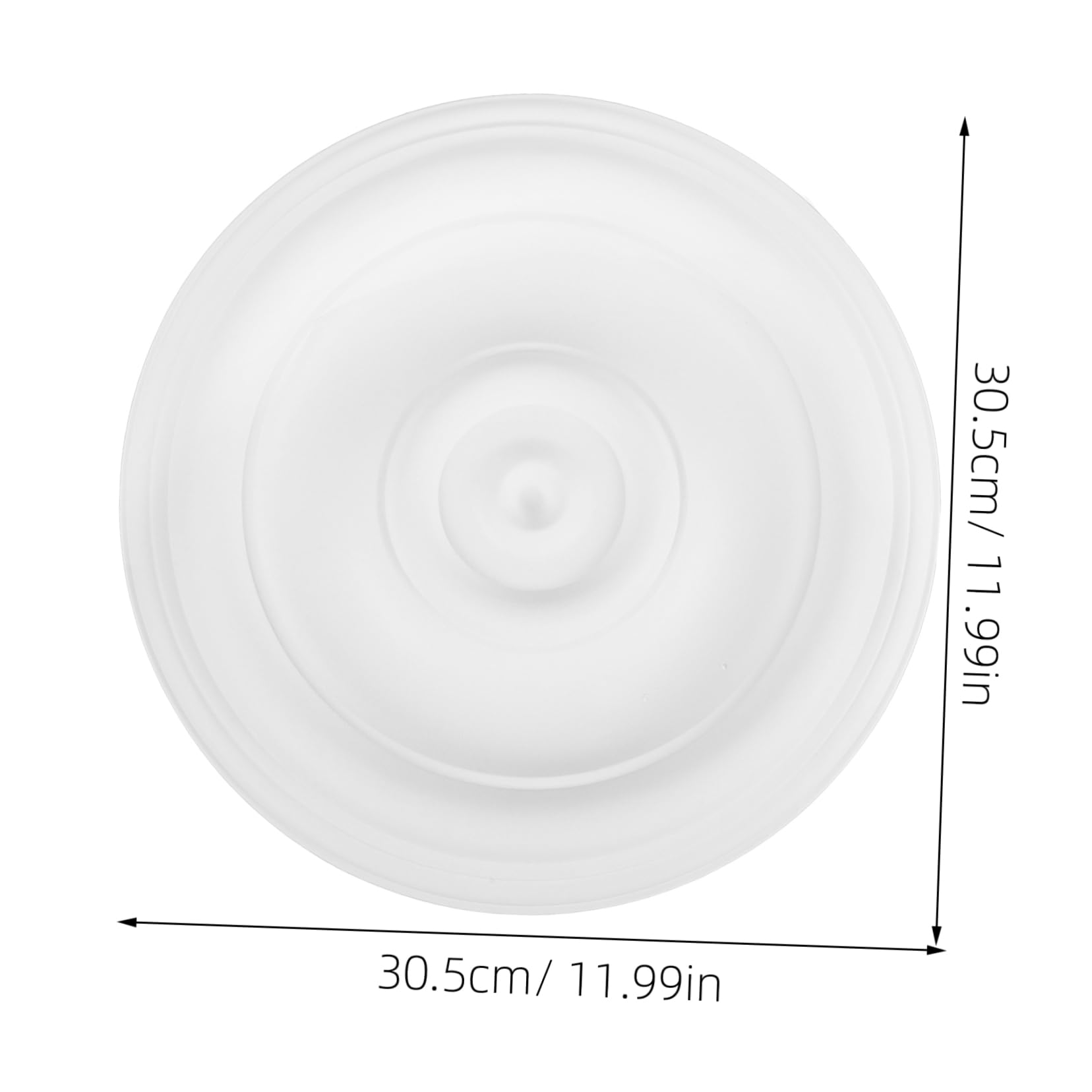 POPETPOP Copri Lampada Facile da Installare in Pu Bianco Soffitto Medaglione da Soffitto Design Moderno Elegante Decorativo