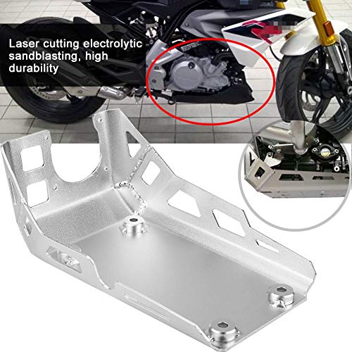 Motorcycle Engine Chassis Protective Cover, Expedition Skid Plate Engine Chassis Protective Cover Guard Fit For Bmw G310Gs G310R(Silver) #TOP4