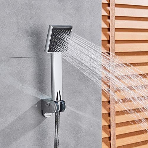 Chromowana bateria termostatyczna z mieszaczem natryskowym, podwójna rączka, bateria prysznicowa o stałej temperaturze, ręczny zestaw prysznicowy z uchwytem, bateria termosta,Thermostatic Tap a