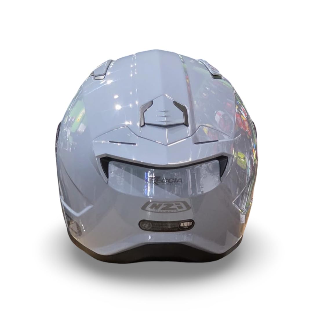 Casco Moto Integral NZI Freccia Nardo Grey Fibra de Vidrio + Visera Negra de Regalo Talla M