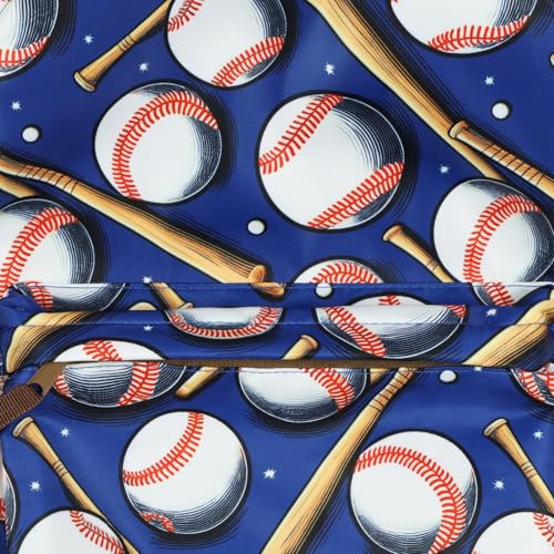 Baseball Sports Kids Backpack Batter Up! Homerun Boys 16" School Travel Book Bag Laptop Tech Sleeve Faux Leather Bottom3