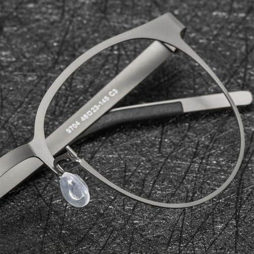 Monture titane pur ovale rétro pour un confort luxe et durable - 2