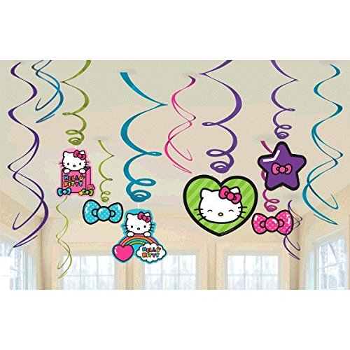 Hello Kitty Rainbow Decorations Birthday Party Supplies Pack Hanging