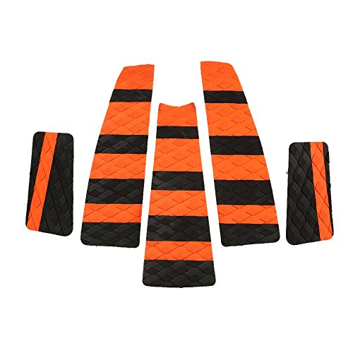 image for Dingq 5pcs Surf Ripper Traction Tail Pads Surfing Surfboard Surf Deck 