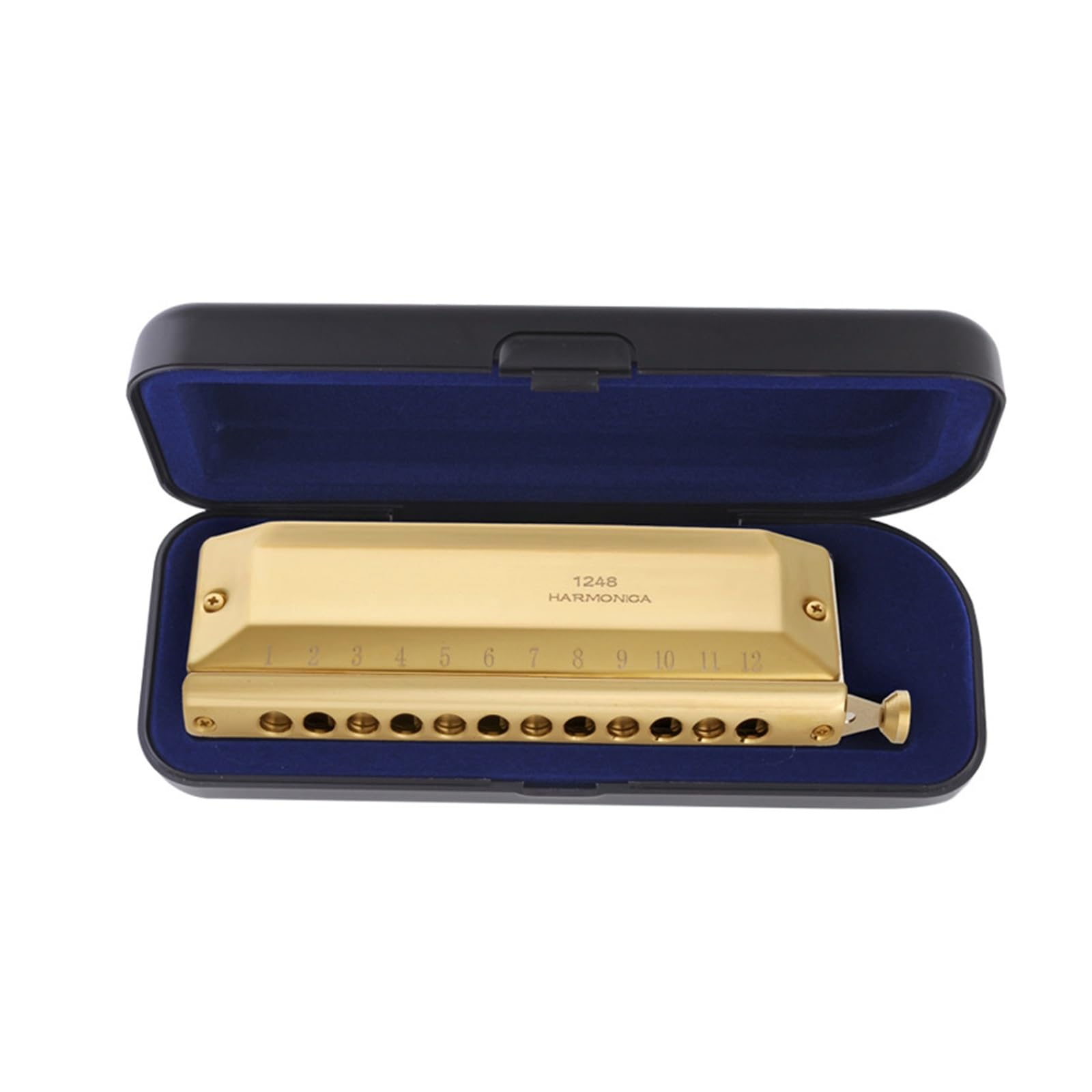 Mundharmonikas 12 Loch 48 Goldton Chromatische Mundharmonika Musikinstrument Chromatische Mundharmonika