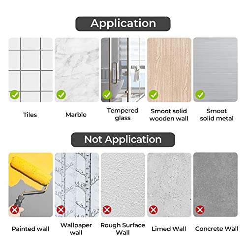 Odesign Shower Caddy Storage With Removable 4 Hooks Adhesive Shower Shelf Basket No Drilling Rustproof Kitchen Spice Racks Bathroom Organizer - 2 Pack (Black) #TOP6