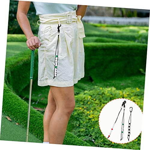 Kisangel - Cadena de cuentas para marcador de golf, 6 piezas, accesorio práctico para bolsa de palos de golf, fabricado en nailon y plástico miniatura 6
