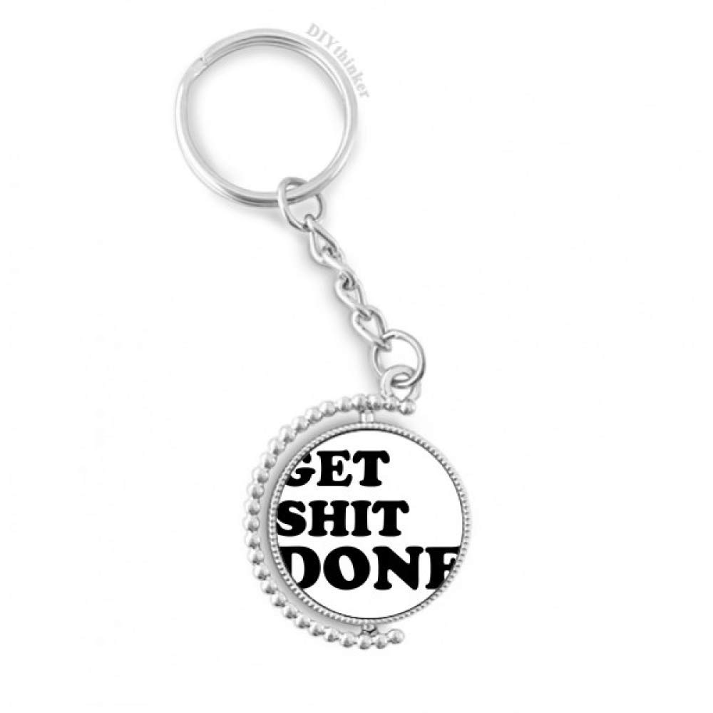 Porte-clefs design rotatif DIYthinker multicolore avec citations inspirantes 3,5 pouces - 4