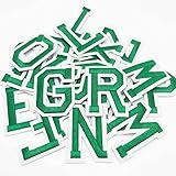 Jongdari Iron on Letters, 52 Pcs Alphabet Patches with Ironed Adhesive, Decorate Repair Patches for