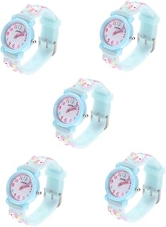 5 Peças Relógios De Quartzo Relógios Para Meninas Relógio Digital Relógio Infantil Relógio De Pulso Para Meninas Relógios Infantis Relógio De Unicórnio Relógio De Unicórnio