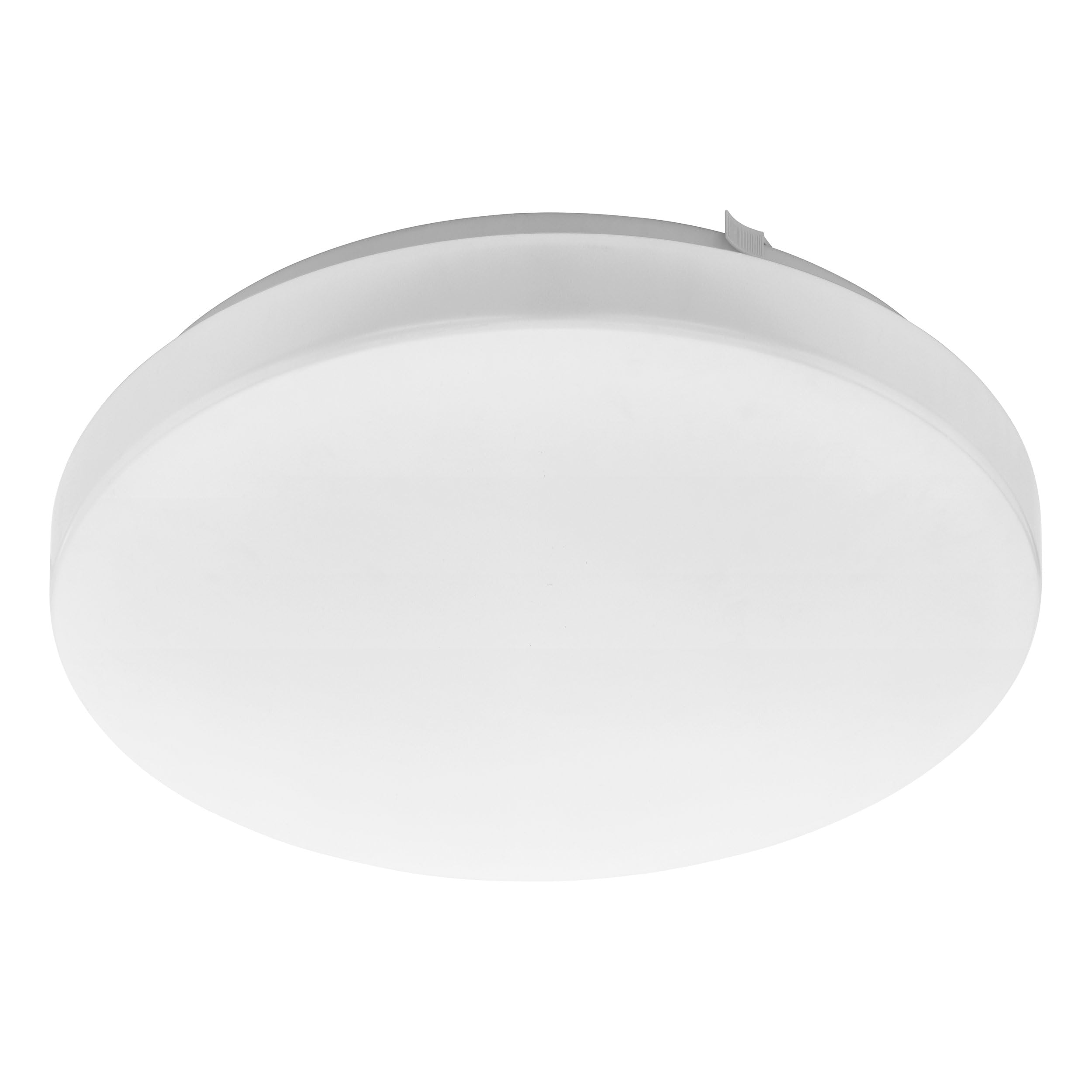 Eglo White Led Ceiling Lamp Frania, Single-Flame Ceiling Light, Material: Steel