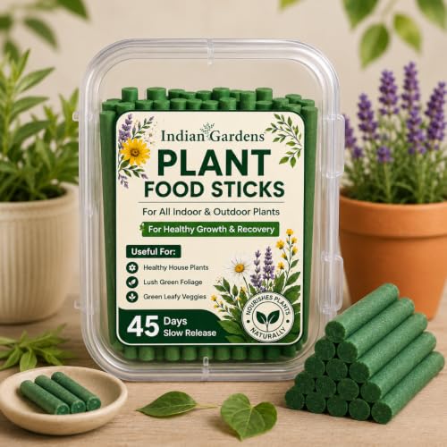 Image of Indian Gardens - Plant Food Sticks (Pack of 40) for Indoor & Outdoor Plants | Slow Release Fertilizer Sticks | Easy to Use Plant Nutrition
