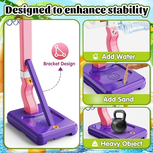 Sjiada 5577-37B Toddler Basketball Hoop,Height Adjustable Kids Basketball Hoop thumb #5