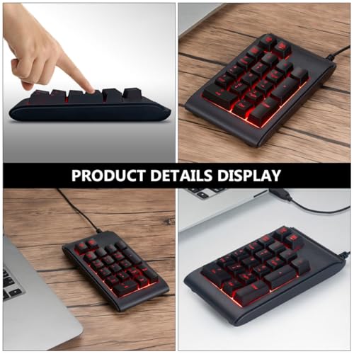 Clavier numérique mécanique USB compact VALICLUD avec rétroéclairage 3 couleurs pour PC portable - 3