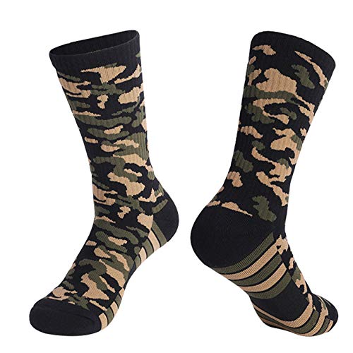 Moochy Meias esportivas wicking antiderrapante espesso respirável meias multicoloridas para corrida
