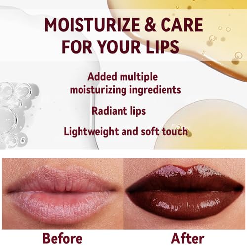 Image of 2Pc Butter Lipstick Tinted Lip Balm, Shine Moisturizing Plumper Lipstick for Women, Natural Nourishing Hydrating Lip Gloss Stain for Dry Lips, Lightweight Lip Liner Care Vegan Makeup, 04 & 05