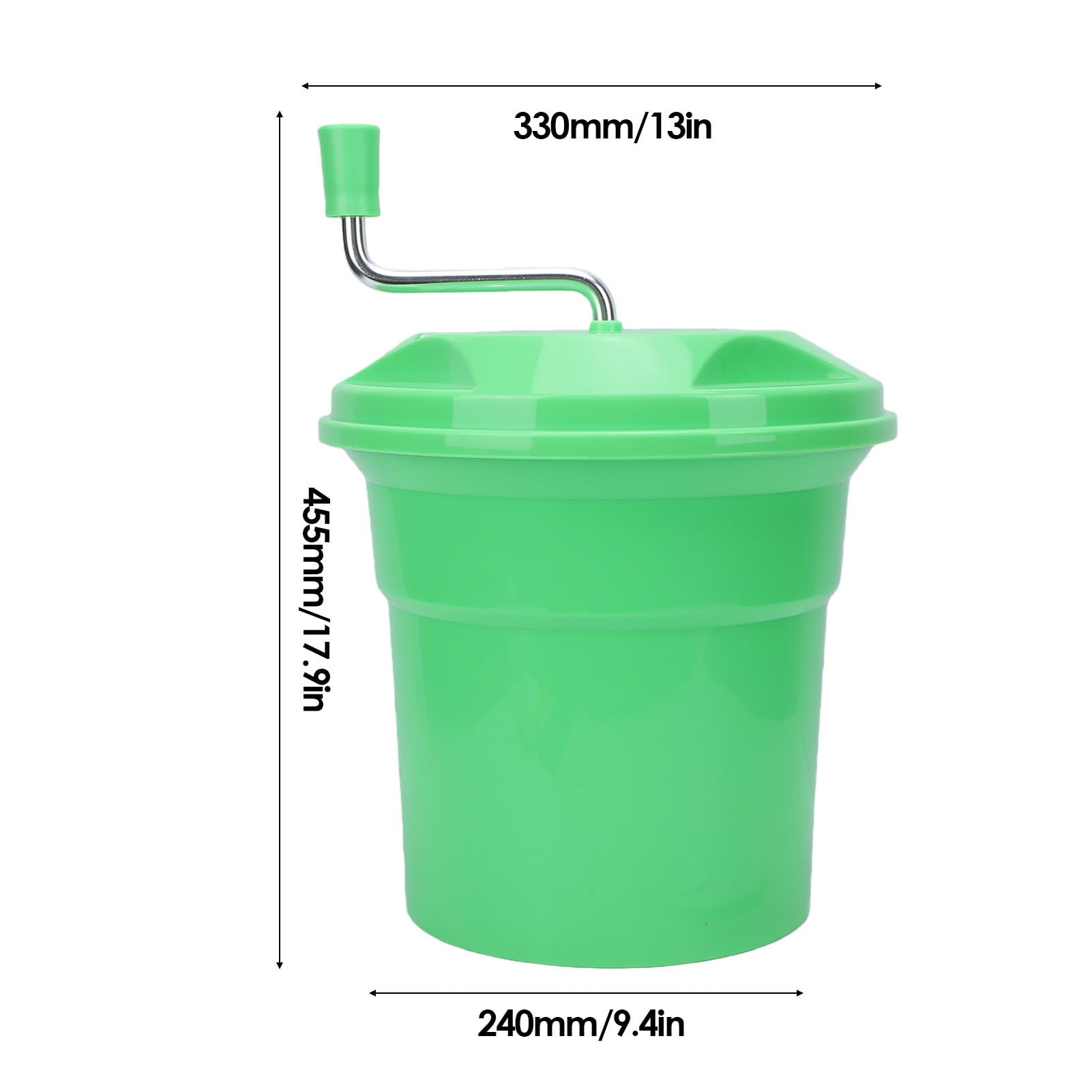 Ensalada Manual de 12 Litros para Cocineros Caseros que Preparan Ensaladas Frescas, Elimina el Exceso de Agua, Mantiene las Verduras Crujientes, Extiende la Frescura y Evi