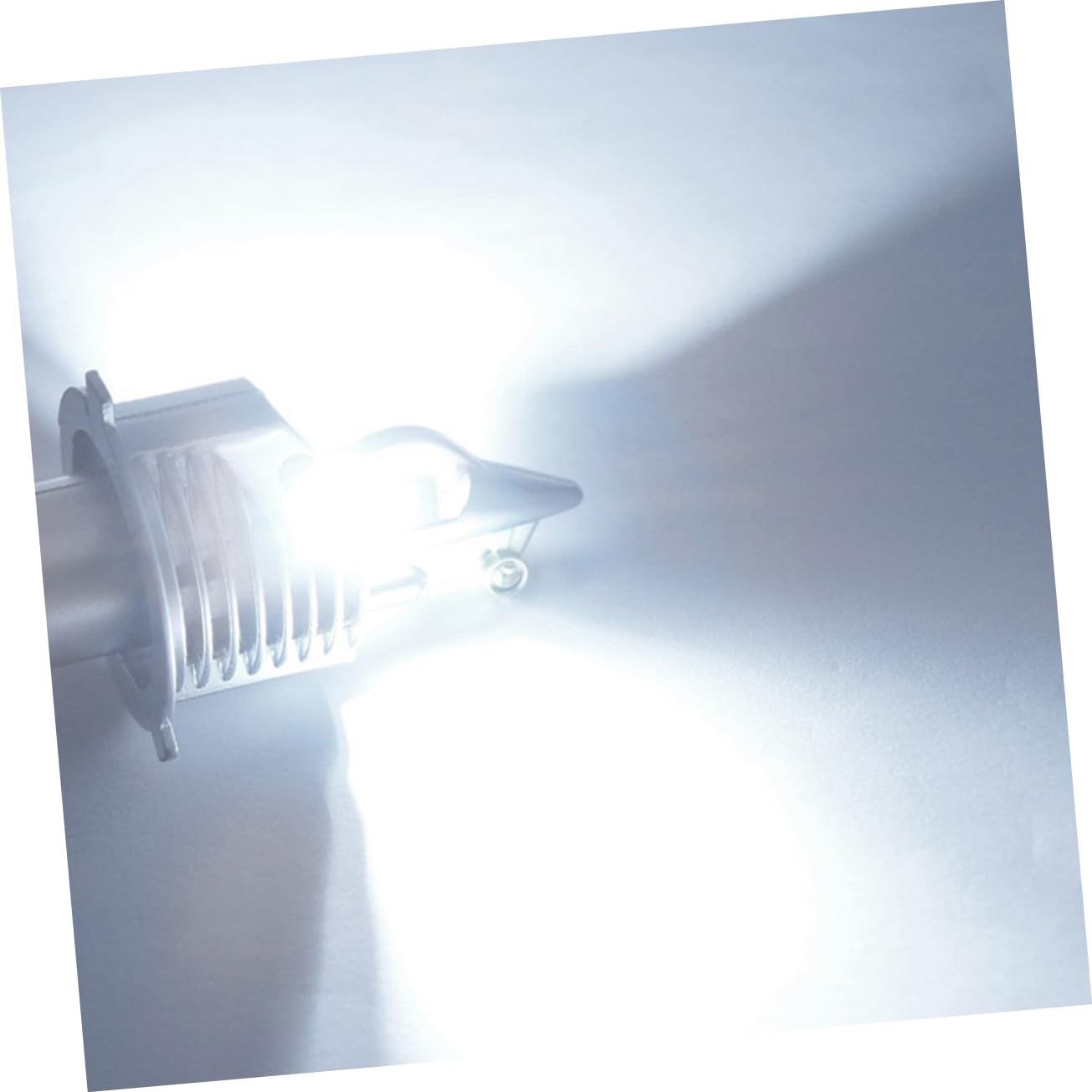 Alipis LED in Lega di Alluminio e Resina per per Fari Fendinebbia Lampadine 2pezzi H4 30w Alta Luminosità Forte Permeabilità Argento Auto