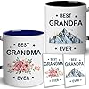 Grandma grandpa gifts best grandma grandpa ever mug grandparents coffee cup promoted to grandparents grandmother grandfather pregnancy announcement gift  urban country home decor