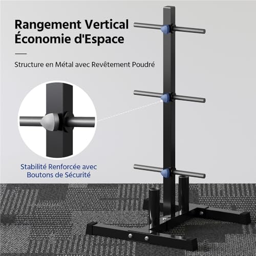 Rack musculation Abician pour libérer le sol et ranger vos barres