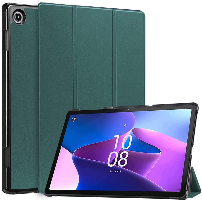 Robustrion Trifold Flip Stand Hard Back Case Cover for Lenovo Tab M10 FHD 3rd Gen 10.1 inch Cover (TB-328FU / TB-328XU) - Dark Green (B0B87N825L) Amazon Price History, Amazon Price Tracker