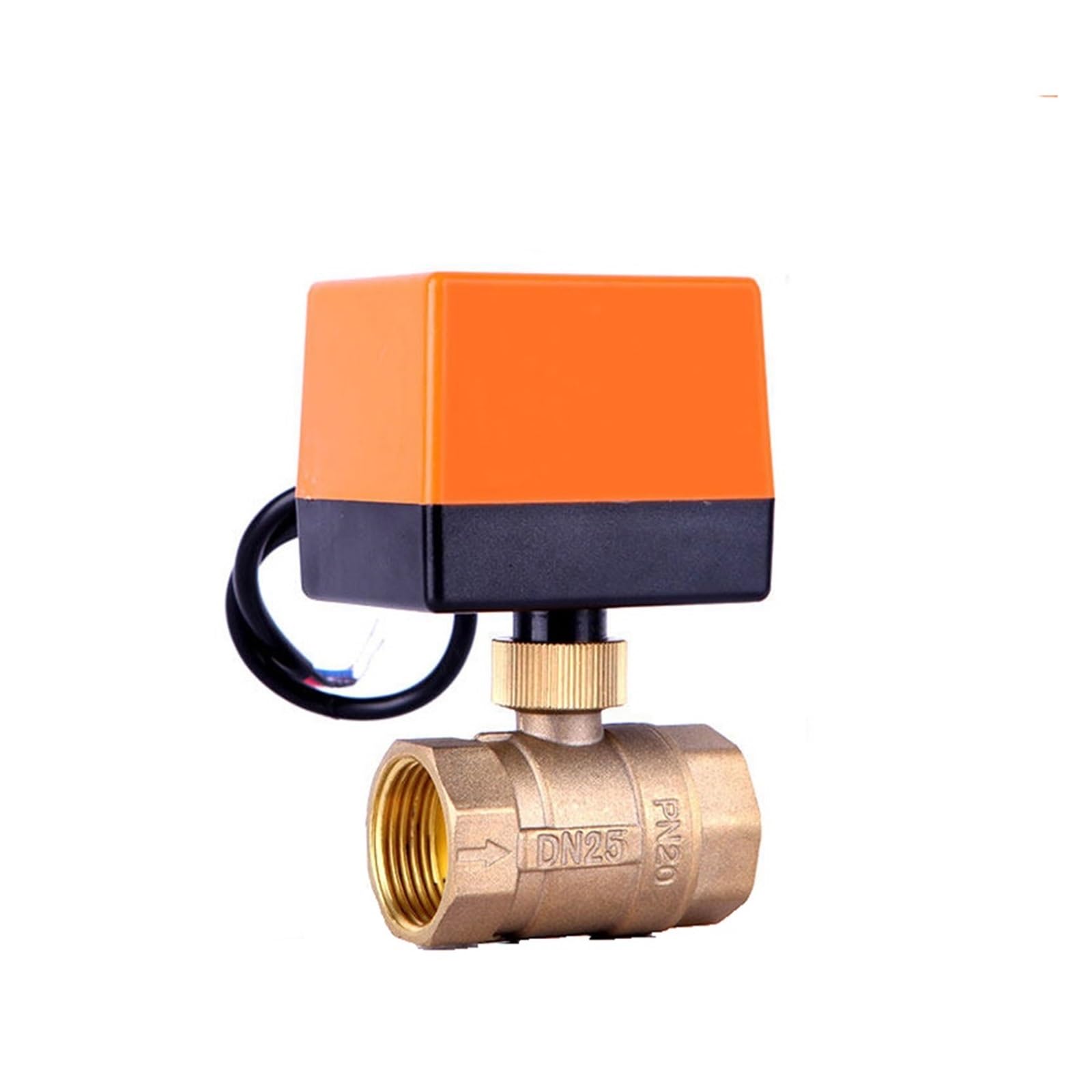 Valvola A Sfera Motorizzata 1/2" 3/4" 1" 2" 220V 12V 24V Valvola A Sfera Elettrica In Ottone Con Controllo A 2 Punti A 3 Fili(1-1/2",220VAC)
