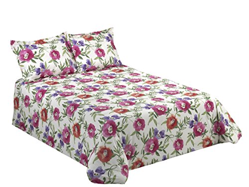 VIANTALA TANIA 103 JUEGO FUNDA NÓRDICA, CAMA 150, ALGODÓN, FUCSIA Y BLANCO.