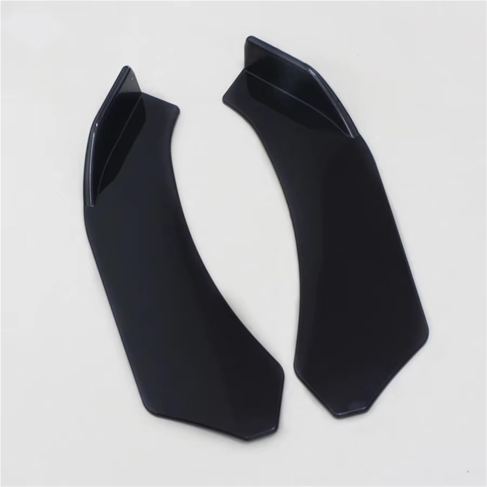 Front Spoiler Lippe 2 stücke Schwarz Auto Front Stoßstange Diffusor Canard Lip Body Schaufeln Splitter Protector Kit