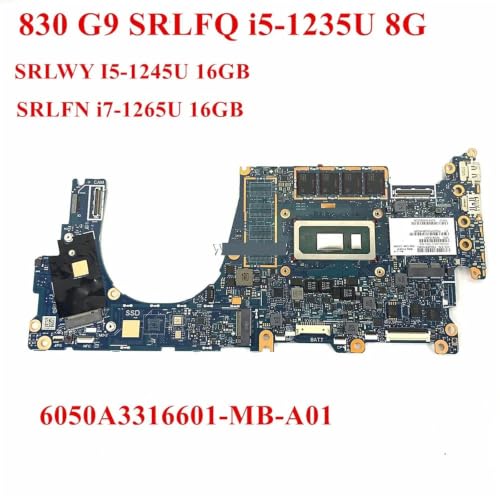 6050A3316601MBA01 carte mère d'ordinateur portable N09309-601N03411-601 I5/i7 8/16GB 1 pièces(I5-1235U 8GB) – vue 2