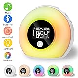 【Vibrationssensor】Diese Weckleuchte ist mit einem Vibrationssensor ausgestattet. Sie beleuchtet Ihren Raum, wenn Sie darauf tippen oder an den Schreibtisch klopfen. Dies ist praktisch, wenn Sie Ihr Baby füttern oder nachts aufwachen. (Hinweis: Drücken Sie 2 Sekunden lang auf „-“ und „☼“. Der Vibrationsmodus ist ein- / ausgeschaltet.)