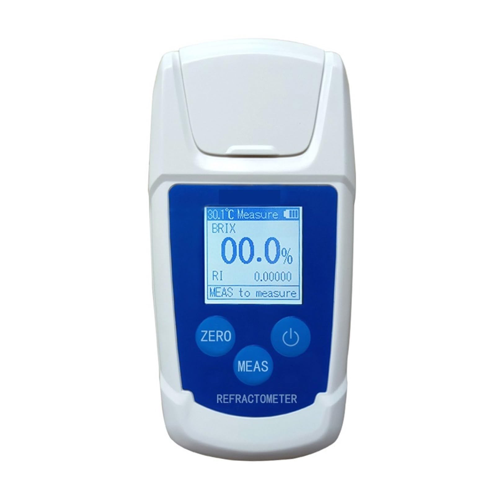 Refractómetro Brix, refractómetro medidor Brix, Refractómetro Digital recargable 0-55%, medidor, sacarímetro, densímetro for bebidas, zumos de frutas, medidor de azúcar para medir el contenido de azú