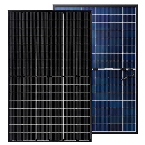2x 450W Bifaziales Solarmodul, N-Typ Monokristallin 16BB Halbzellen-Modul, Ganz Schwarz Doppelglas, 1500V DC Systemspannung, 30 Jahre Garantie für netzgekoppelte & Insel-Systeme