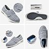 Men's Women's Diabetic Shoes Width Wide Shoe for Elderly, Adjustable Closure Diabetic Slippers Breathable Lightweight Non Slip Widening Walking Shoes for Swollen Feet Edema