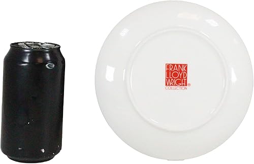 Miniatura 7 de Ebros Gift Frank Lloyd Wright Architecture Colorful Geometry Contemporary Designer - Platos de cerámica para aperitivos o postres de 7 pulgadas de