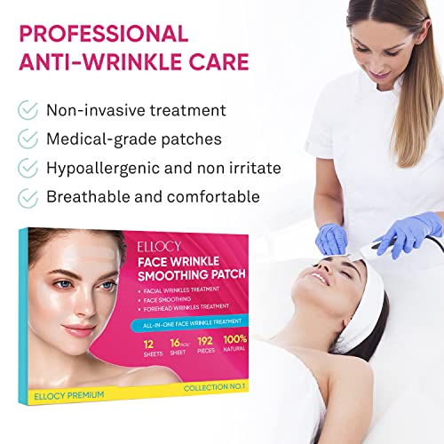 Ellocy Face Wrinkle Patches,192Pcs Face Tape For Wrinkles Forehead Wrinkle Patches Face Patches For Wrinkles Anti Wrinkle Patches Facial Patches #TOP7