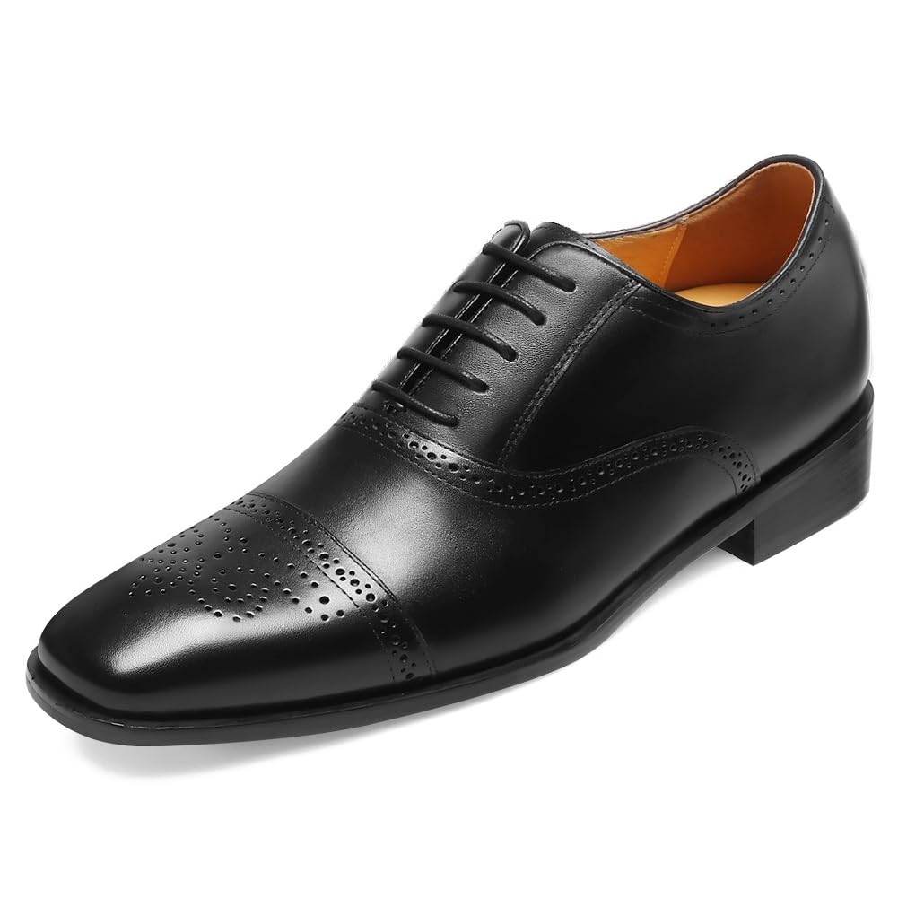 Men's Formal Shoes with Invisible Height Increase (5-8cm / 1.97-3.15 Inch) - Genuine Leather Oxford, Derby, Loafers & Chelsea Boots for Business & Smart Occasions (5.5-11.5 UK)