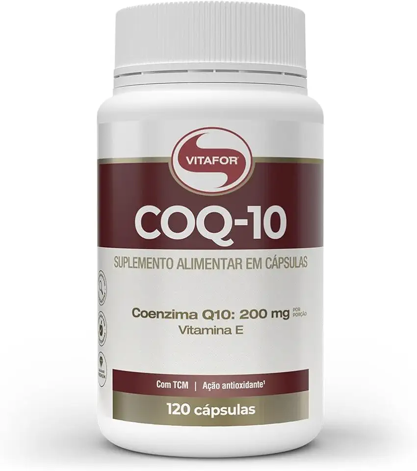 Coenzima Q10-120 Cápsulas, Vitafor, Branco