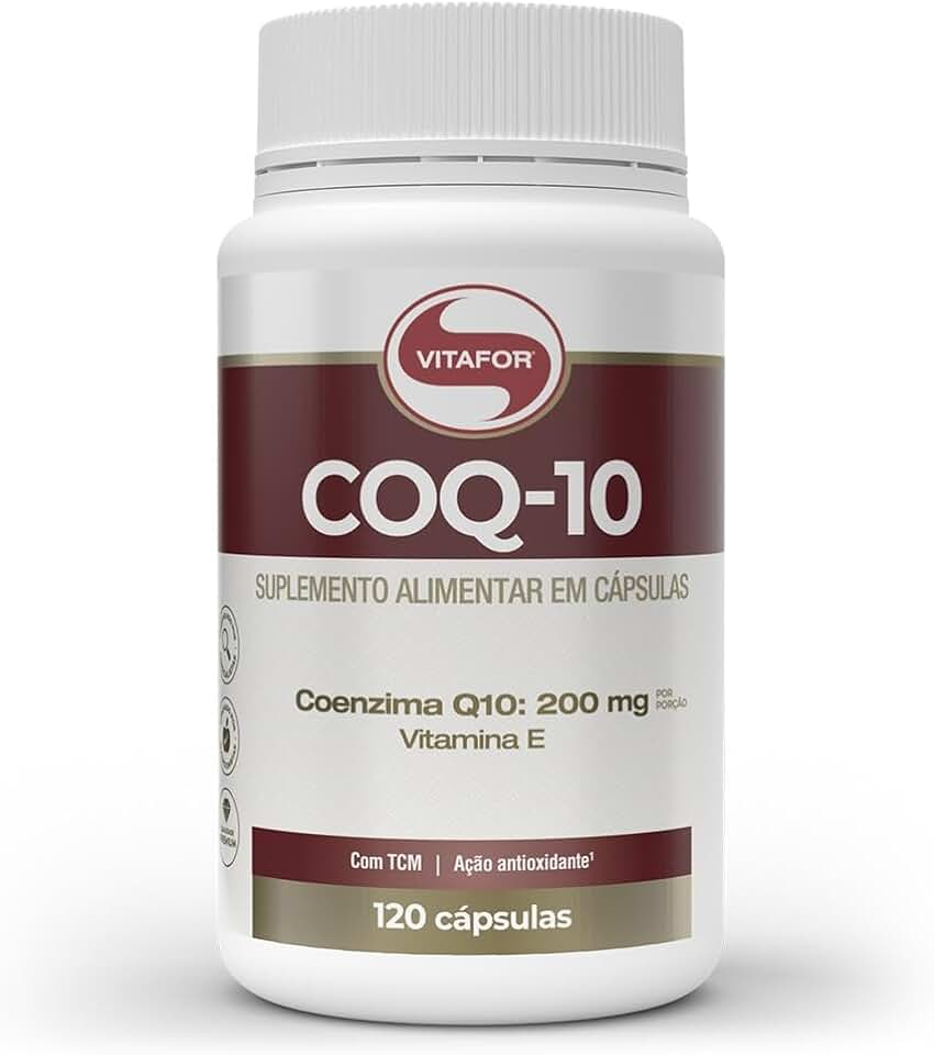 Coenzima Q10-120 Cápsulas, Vitafor, Branco