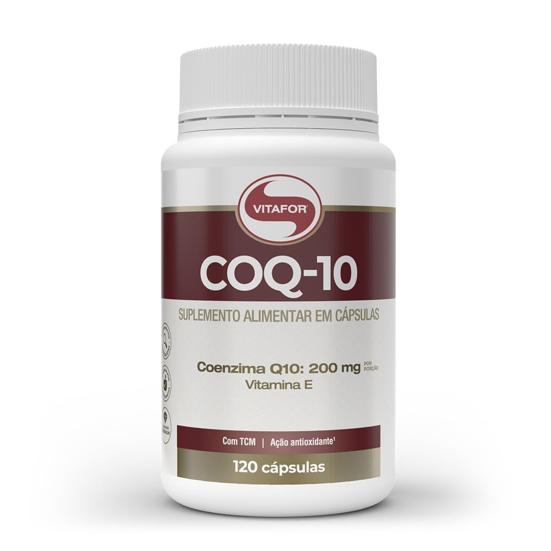 Coenzima Q10-120 Cápsulas, Vitafor, Branco