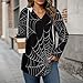 Womens Bodysuit Halloween Spiders Web Black T Shirts Long Sleeve Hoodie V Neck Pullover Tops, 2026