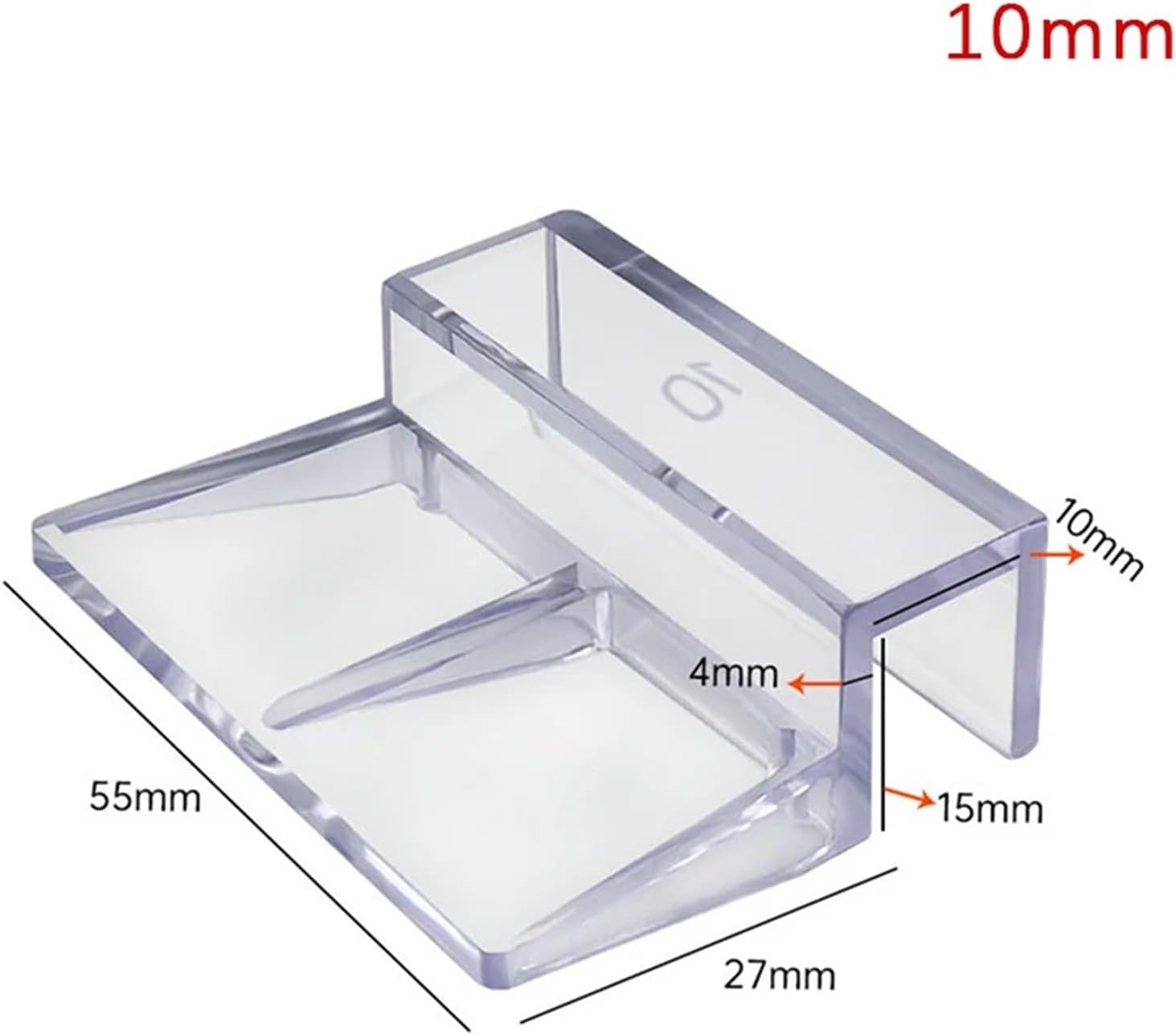 Aquarium Lid Clips 50 Pcs Rimless Aquarium Glass Cover Supports – Acrylic Bracket Clips for Fish Tank Lid(A3)