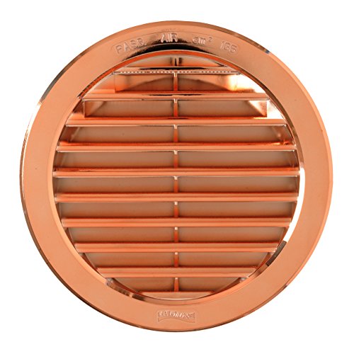 La Ventilazione T16RRAN Round Plastic Recessed Grille, Copper Effect, Diameter 190 mm, ø 190 mm - Image 2